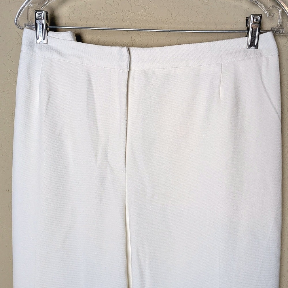 Peter Nygard Cream Trousers sz‎ 22 Wide Leg   Lined Office Work Capsule Wardrobe - Picture 2 of 9